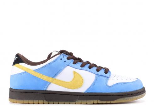 Dunk Low Pro Sb Homer Blue White Medium University Yellow 304292-173