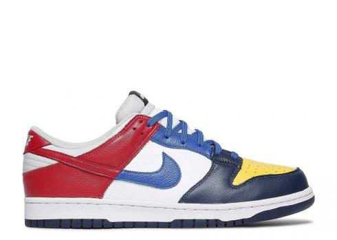Nike SB Dunk Low Japan Qs What The Navy Maize Midnight Varsity AA4414-400
