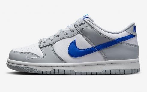 Nike SB Dunk Low GS Mini Swoosh Wolf Grey Game Royal FN3878-001