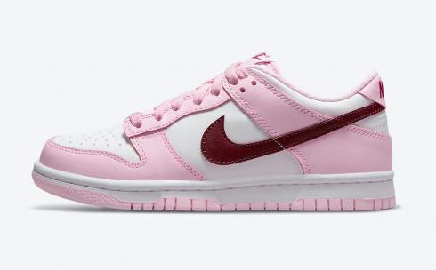 Nike SB Dunk Low GS Valentines Day White Pink Black CW1590-601