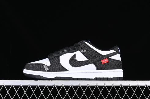 Nike SB Dunk Low Levis Denim Black White Red LE0021-006