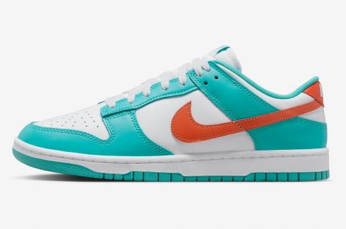 Nike SB Dunk Low Miami Dolphins White Cosmic Clay Dusty Cactus DV0833-102