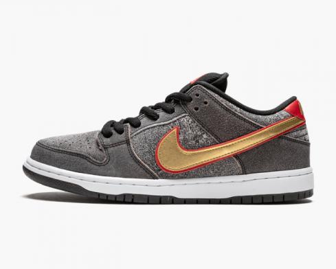 Nike SB Dunk Low Premium QS Beijing Black Metallic Gold Unvrsty Rd 504750-077