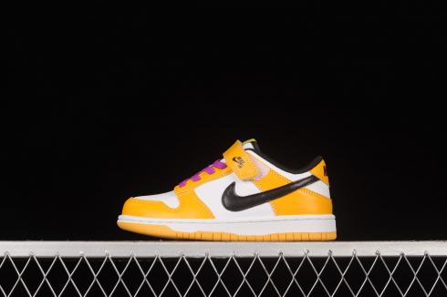 Nike SB Dunk Low Pro White Yellow Purple Black CW1590-701