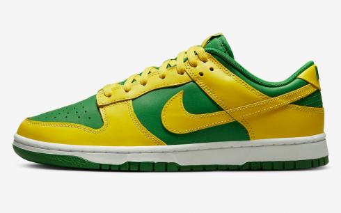 Nike SB Dunk Low Reverse Brazil Apple Green Yellow Strike White DV0833-300