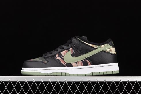 Nike SB Dunk Low SE Crazy Camo Black Oil Green White Total Orange DH0957-001