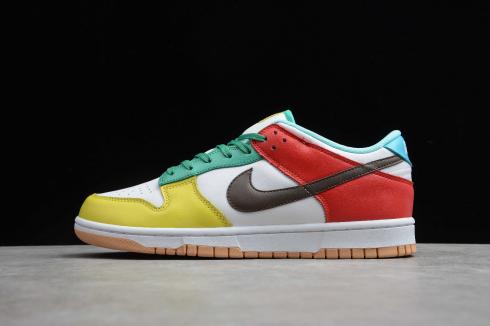 Nike SB Dunk Low SE Free 99 White Light Chocolate Roman Green DH0852-100