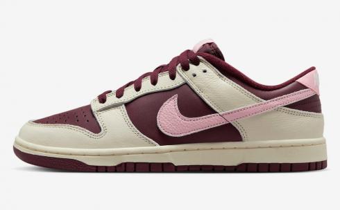 Nike SB Dunk Low Valentines Day Pale Ivory Medium Soft Pink Night Maroon DR9705-100