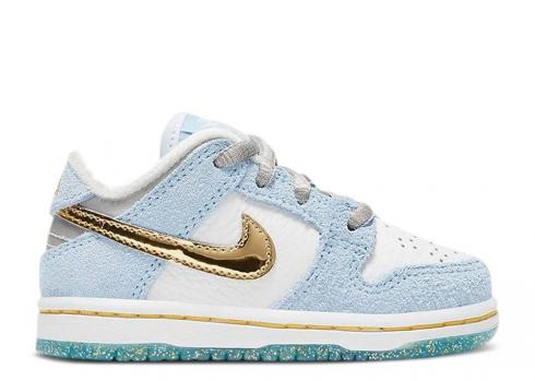 Nike Sean Cliver X Nike SB Dunk Low Td Holiday Special Blue White Psychic Gold Metallic DJ2520-400