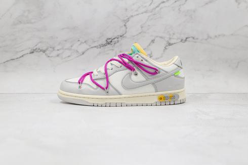 Off-White x Nike SB Dunk Low Beige Grey Purple DM1602-100