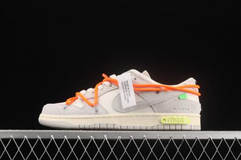 Off-White x Nike SB Dunk Low Lot 11 of 50 Neutral Grey Orange DJ0950-108