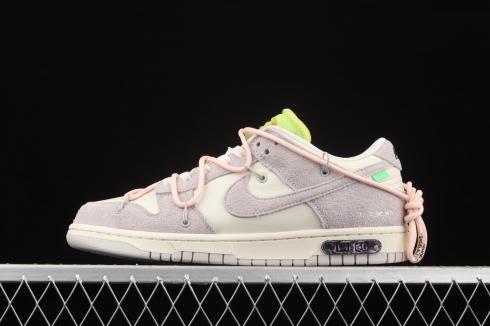 Off-White x Nike SB Dunk Low Lot 12 of 50 Neutral Grey Crimson Tint DJ0950-100