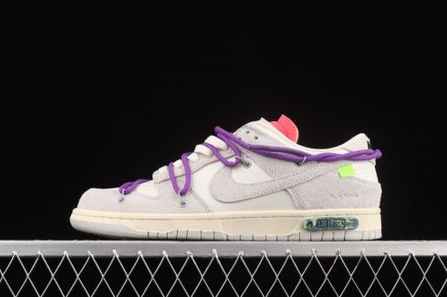 Off-White x Nike SB Dunk Low Lot 15 of 50 Neutral Grey Purple DJ0950-101