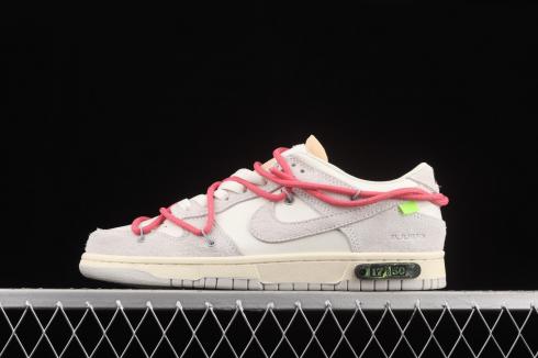 Off-White x Nike SB Dunk Low Lot 17 of 50 Neutral Grey Hyper Pink DJ0950-117