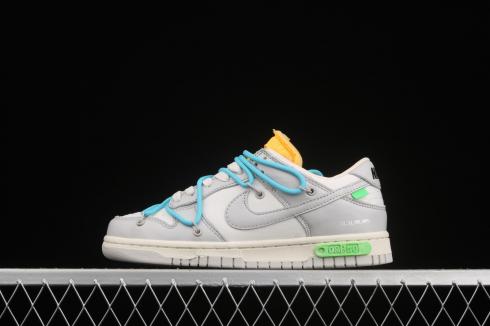 Off-White x Nike SB Dunk Low OW White Grey Blue DM1602-115