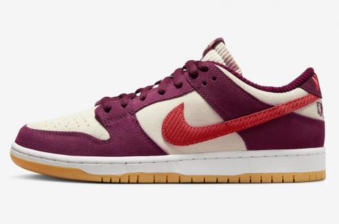 Skate Like a Girl x Nike SB Dunk Low Barely Rose University Red Coconut Milk DX4589-600