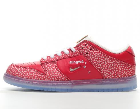 Stingwater x Nike Dunk Low SB Magic Mushroom University Red White DH7650-600