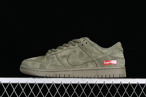 Supreme x Nike SB Dunk Low Dark Green Red FC1688-119