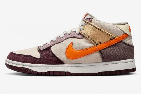 Nike SB Dunk Mid Coconut Milk Plum Orange Celestial Gold DV0830-101