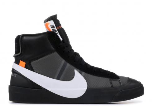 Off White Nike Blazer Studio Mid White Black Cone AA3832-001