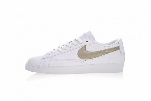 Nike Blazer Low LE White Metallic Gold Star White AA3961-103