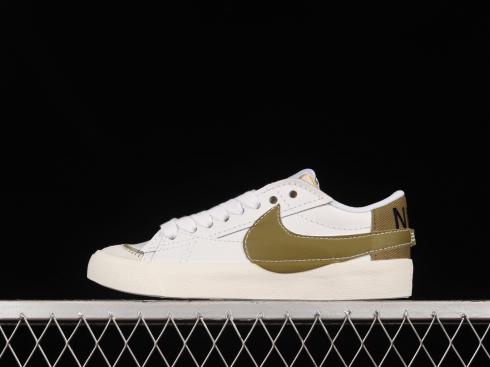 Nike SB Blazer Low 77 Jumbo Khaki Hazel Rush Safety Orange DZ2772-121