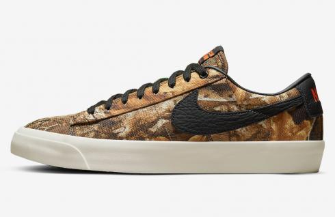 Nike SB Blazer Low GT Brown Realtree Tan Black Orange DO9398-001