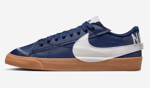 Nike SB Blazer Low Jumbo SE Midnight Navy Sail Gum Brown DR9865-400