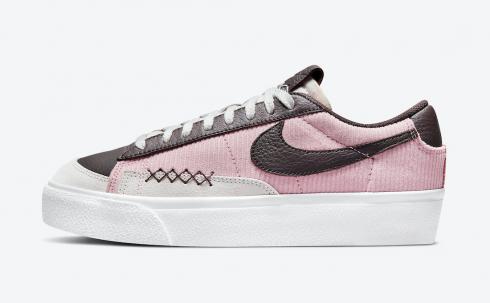 Nike SB Blazer Low Platform Pink Glaze Light Bone Dark Cinder DM9471-600