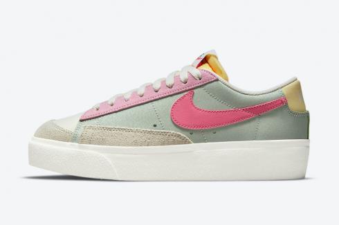 Nike SB Blazer Low Platform Seafoam Sea Glass Saturn Gold Pink Salt DM9464-001