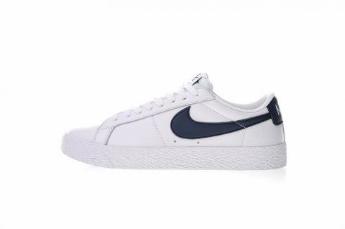 Nike SB Blazer Zoom Low Leather Summit White Obsidian 864347-141