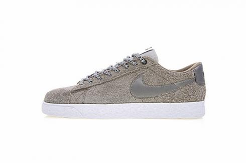 Nike SB Zoom Blazer Low White Grey Brown Mens Shoes 864347-210