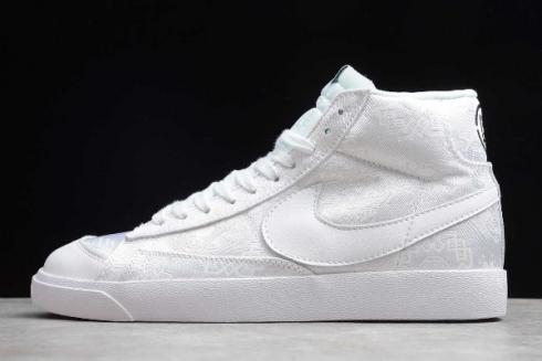 2019 Nike Blazer Mid 77 Vintage Slan Jam Satin White CD9545 005