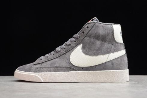 2019 Nike Blazer Mid 77 Vntg Suede Gunsmoke Sail Black 917862 004