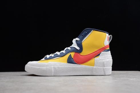 2019 Sacai x Nike Blazer Mid Yellow White Red Black BV0072-002