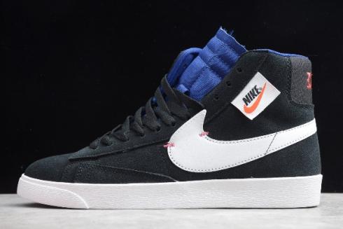 2020 Mens and WMNS Nike Blazer Mid Rebel Black Summit White Deep Royal Blue BQ4022 005