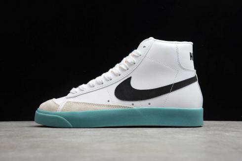 Nike Blazer Mid 77 VNTG Suede White Leather Black Hook Light Blue BQ6805-101