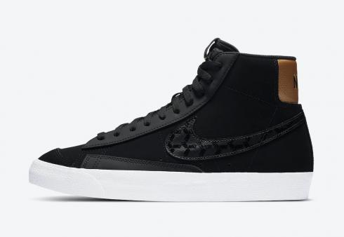 Nike SB Blazer Mid 77 Black White University Gold Shoes DD6614-001
