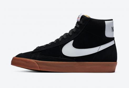 Nike SB Blazer Mid 77 Suede Black Gum Medium Brown White CI1172-003