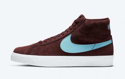 Nike SB Blazer Mid Mystic Dates Glacier Ice White Shoes 864349-600
