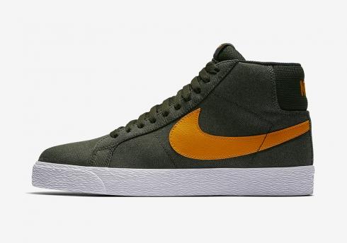 Nike SB Blazer Mid Olive Orange Undefeated 864349-308