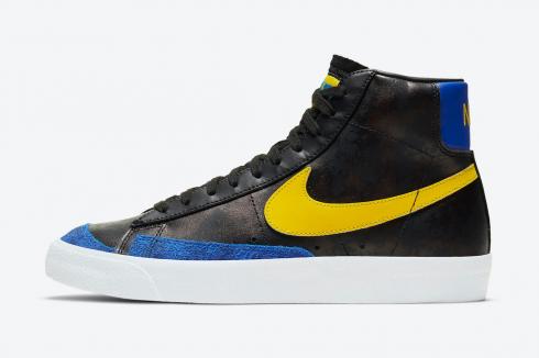 Nike SB Blazer Mid Peace Love and Basketball Speed Yellow Game Royal DC1414-001