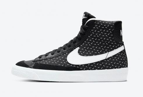 Nike SB Blazer Mid Polka Swooshes Black White Shoes DC9197-001