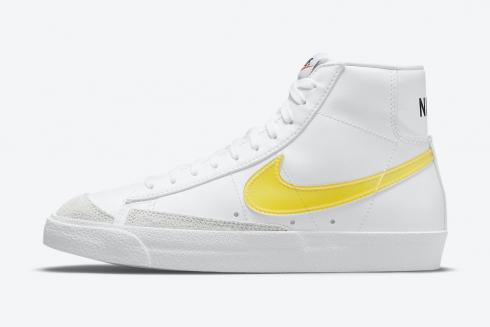 Nike SB Blazer Mid Yellow Swoosh White Grey Black Shoes DJ3050-101