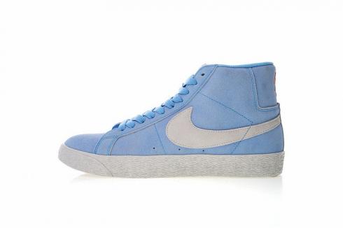 Nike SB Zoom Blazer Mid Lance Mountain University Blue Light Bone Habanero Red 864349-406