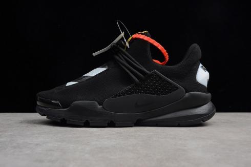 Off White x Nike Sock Dart Triple Black Mens Running Shoes 819686-050