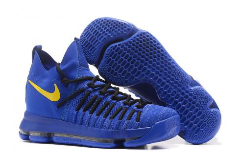 Nike Zoom KD IX 9 EP blue yellow Men Basketball Shoes
