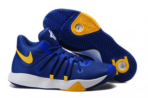 Nike Zoom KD Trey VI 6 blue white yellow Men Basketball Shoes