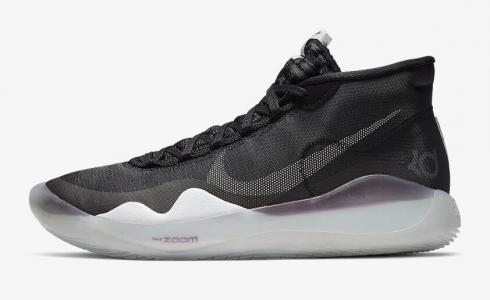 Nike Zoom KD12 Black White Pure Platinum AR4229-001