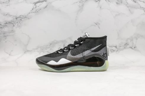 Nike Zoom KD 12 EP Grey Black Green Basketball Shoes AR4230-109